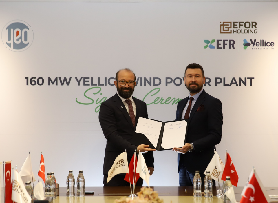 YEO Teknoloji ve Efor Holding’den Sivas Rüzgarını Yeşil Enerjiye Çevirecek Anlaşma 