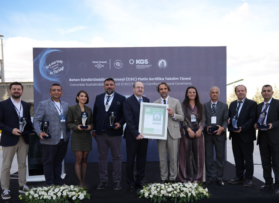 Limak Çimento’nun Anka Fabrikası CSC Platinum Sertifikası Aldı 