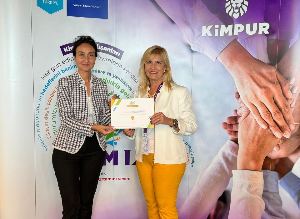 Kimpur’un Merkez Ofisi "DUYARLI OL!" Projesi İçin Altın Sertifika Aldı