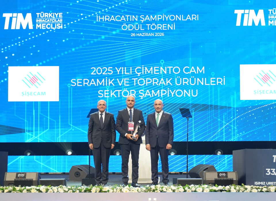 Şişecam, İhracatın Şampiyonu Oldu