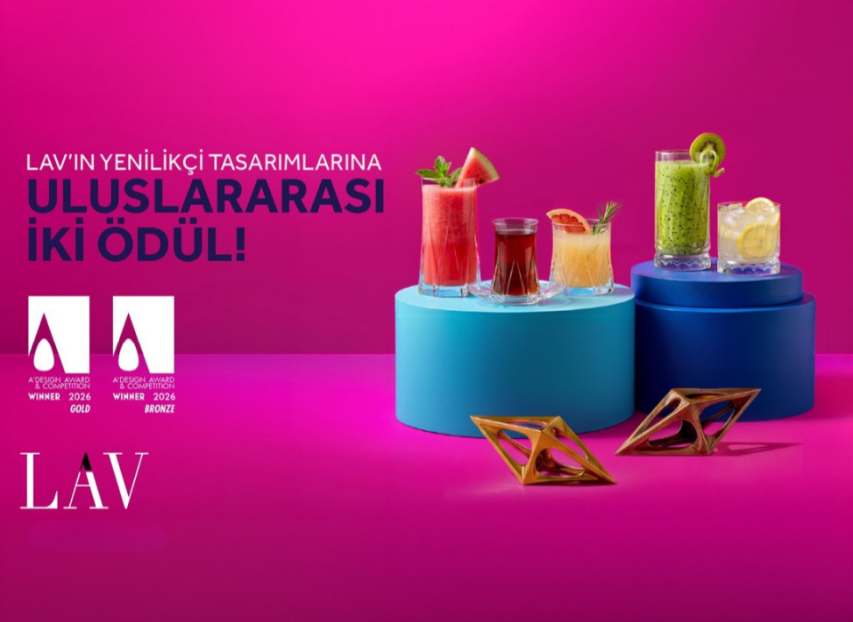 LAV, A' Design Award 2026'da İki Uluslararası Tasarım Ödülü Kazandı