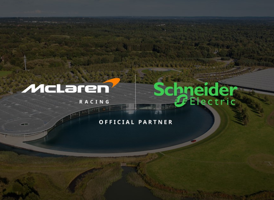 Schneider Electric, McLaren Racing’in Resmi Enerji Teknoloji Ortağı oluyor