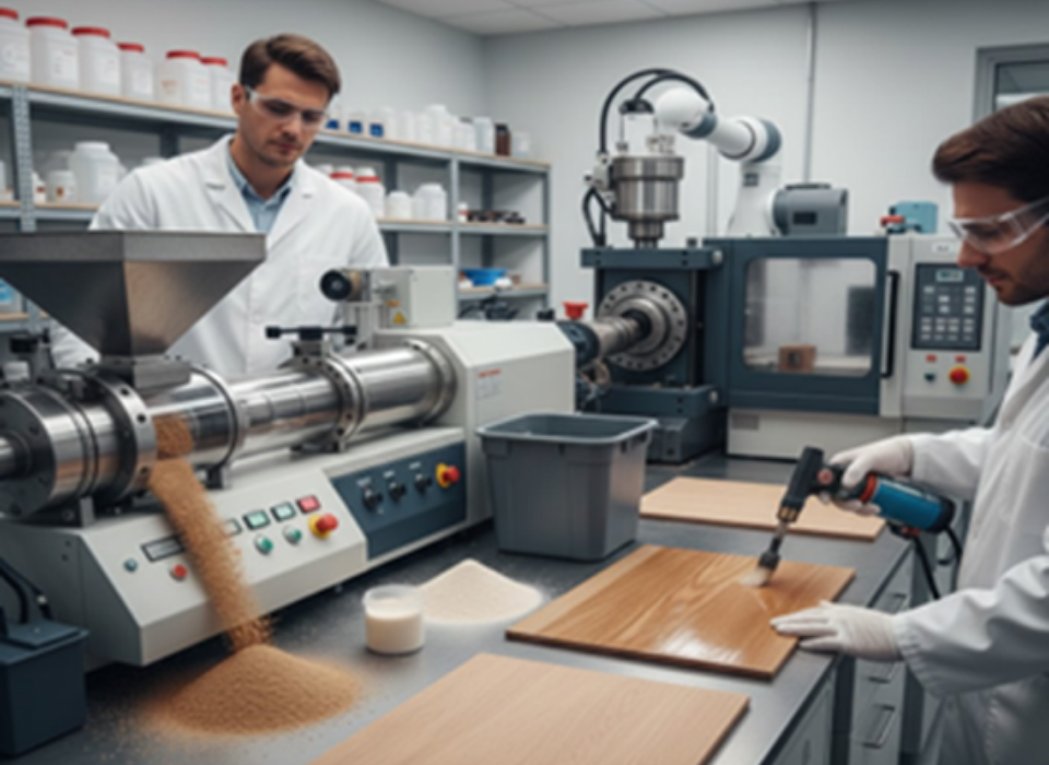 Development and Characterization of a Lightweight, High-Performance, Wood-Look Polystyrene-Based Composite Produced with Natural and Sustainable Materials