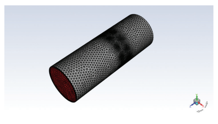 Figure 1. Image of a (possible) rotor meshes with composite casting.
