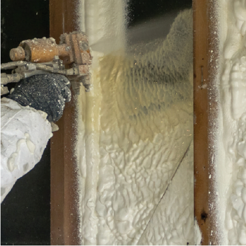 Figure 3. Spray Polyurethane Foam Application