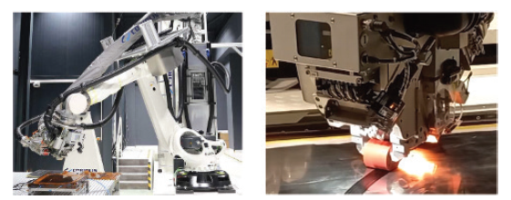 Experimental setup (a) AFP robot (b) layup process4.