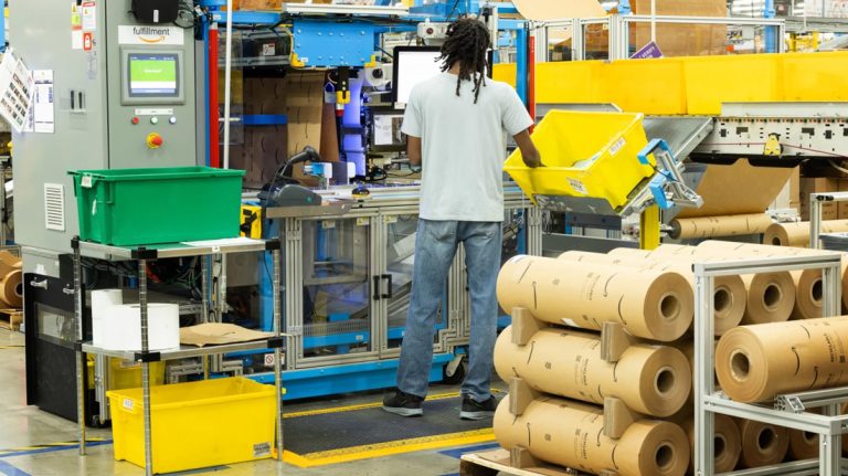 Amazon Eliminates Plastic Packaging at Ohio Facility